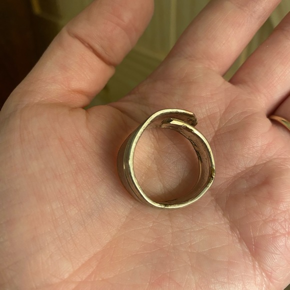 Vintage Silver spoon ring adjustable - large - Picture 5 of 6
